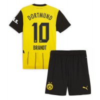 Borussia Dortmund Julian Brandt #10 Koti Peliasu Lasten 2024-25 Lyhythihainen (+ Lyhyet housut)